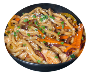 Udon s kuřecím masem